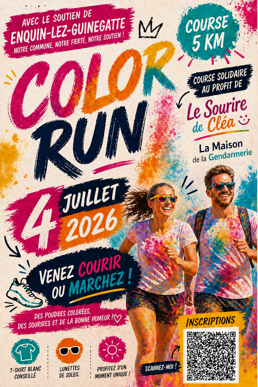 affiche color run
