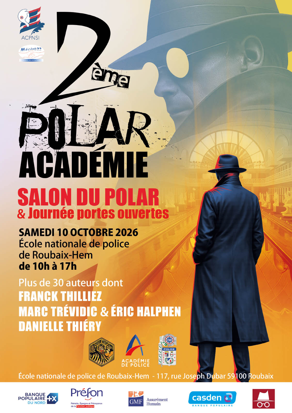 Affiche PORTES OUVERTES A ECOLE NATIONALE DE POLICE DE ROUBAIX-HEM